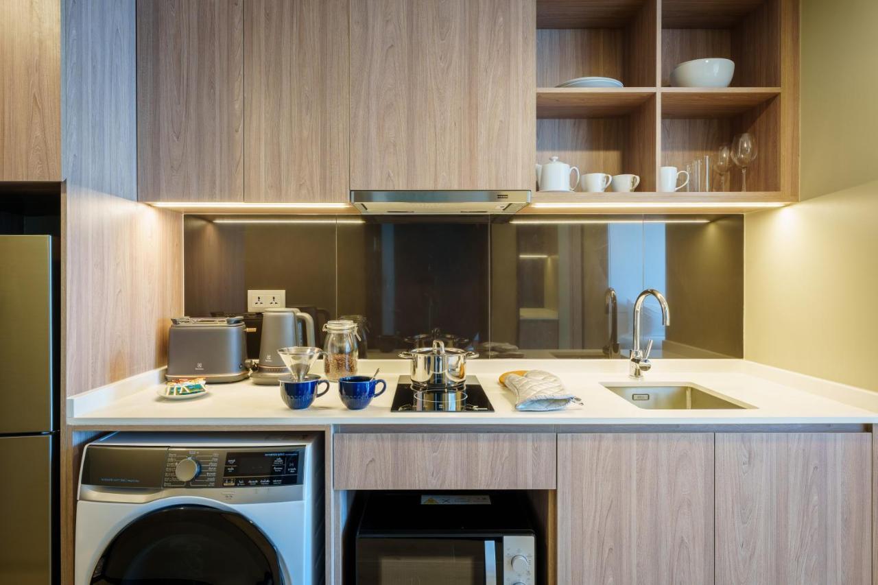 Somerset Pattaya Exteriör bild A kitchen in a serviced apartment